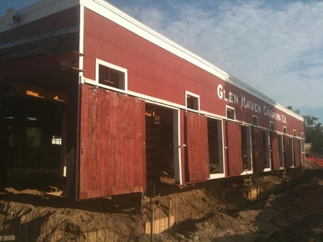 Barn being moved
