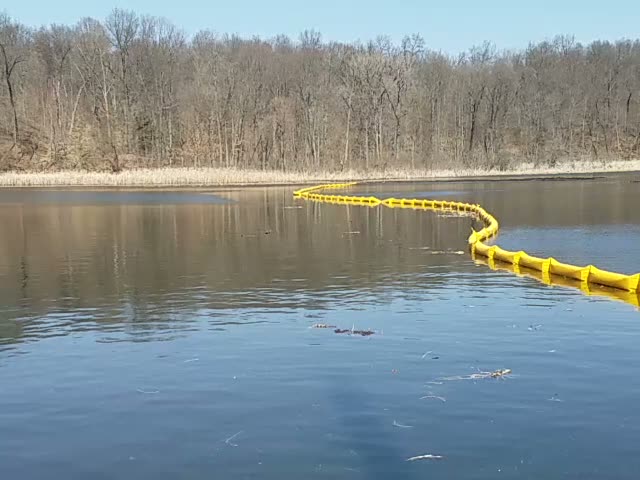First dredging pass on Mirror Lake